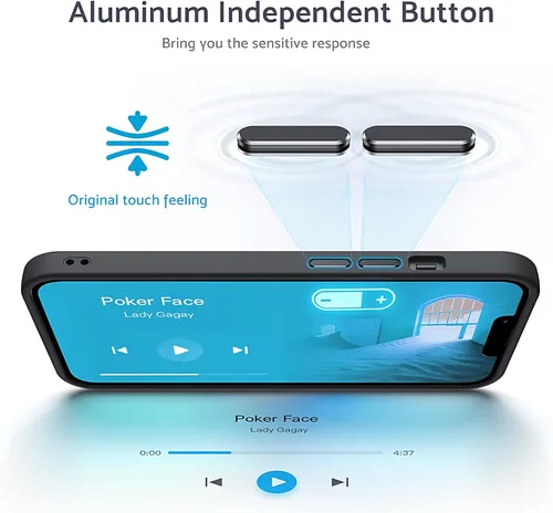 Vista 4 de Anqrp Funda negra diseñada para iPhone 11 [compatible con carga inalámbrica], [tacto sedoso] Funda delgada de silicona suave antiarañazos para Negro
