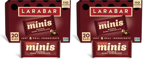 Vista 15 de Larabar - Mini barras de masa de galletas con chispas de chocolate, barra vegana de frutas y nueces sin gluten, barras de 0.78 onzas, 20