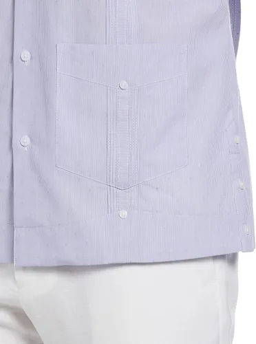 Vista 3 de Cubavera Camisa Guayabera de algodón de manga larga para hombre