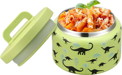 Vista 12 de PIQUEBAR - Termo infantil de 8 onzas para alimentos calientes, pequeño recipiente térmico de acero inoxidable, termo de boca ancha fácil de abrir