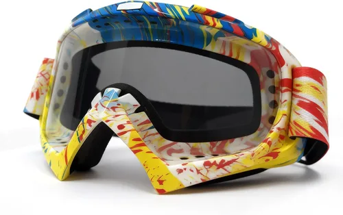 Vista 20 de Gafas de motocross - Gafas para motocicleta de tierra para hombres, mujeres y jóvenes - MX para todoterreno, conducción en pistas y carreras
