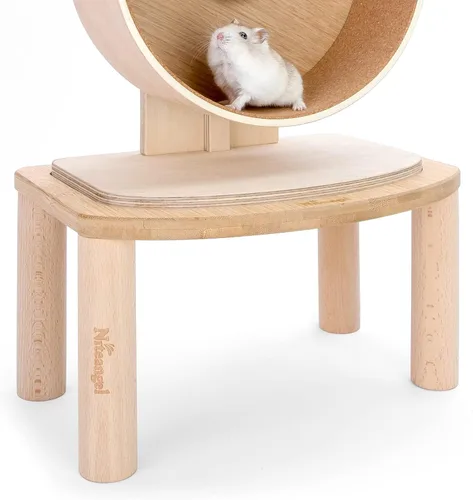 Vista 9 de Niteangel Plataforma de rueda para hámster de la serie nube de madera acrílica antideslizante (pequeña)