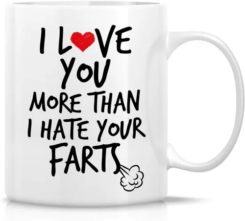 Vista 56 de Retreez Taza divertida – I Love You to The Moon & Back - Tazas de café de cerámica de 11 onzas – Divertido, sarcasmo, sarcástico, motivacional