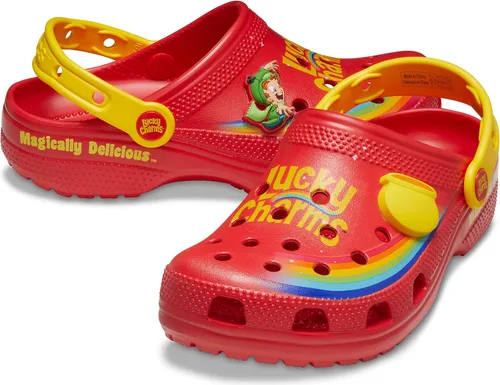 Vista 6 de Crocs Zuecos clásicos unisex para hombres y mujeres con dijes de la suerte