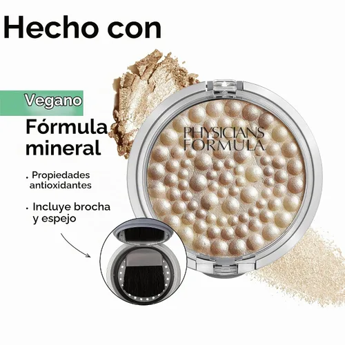 Vista 4 de Polvo Physicians Formula Mineral Glow Pearls Powder Palette, 28 oz. Perla de bronce claro