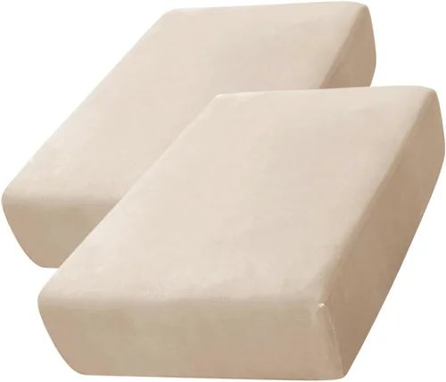 Vista 11 de CONRUSER Funda de cojín elástica de terciopelo suave, funda de cojín de felpa de terciopelo suave, fundas de sofá, protector de muebles con parte