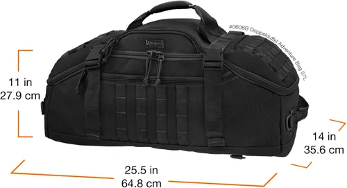 Vista 4 de Maxpedition Doppelduffel bolsa de aventura. Negro