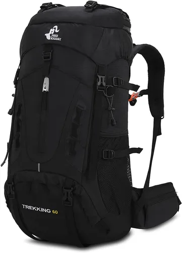 Vista 15 de Bseash Mochila de 60 l para senderismo y camping con cubierta para la lluvia, mochila impermeable de gran capacidad para deportes al aire libre