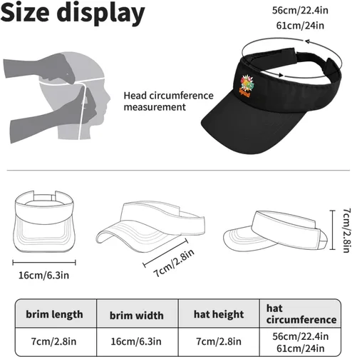 Vista 4 de Bingos Squad - Viseras para el sol para mujer, sombreros con visera para el sol, sombreros retro divertidos