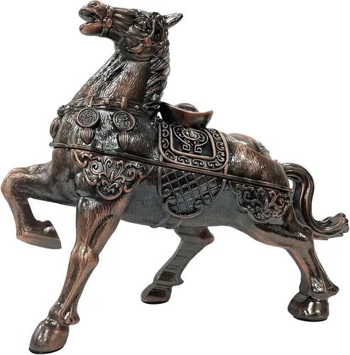 Vista 13 de Rana de dinero Feng Shui de latón de tres patas, riqueza tradicional, estatua de sapo de dinero con juego de 5 monedas de buena suerte, monedas