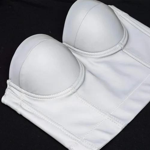 Vista 8 de ELLACCI Sujetador de corsé metálico reflectante para mujer Metálico