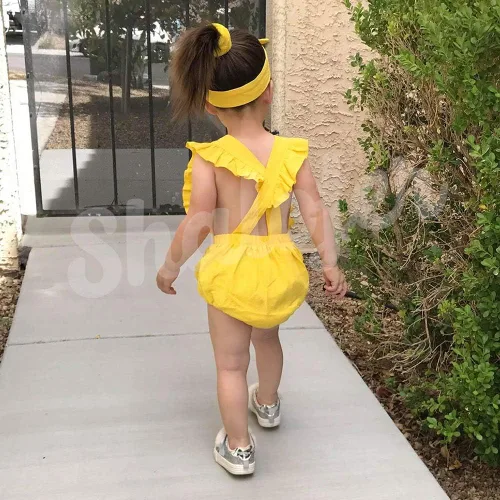 Vista 18 de Shalofer Traje de primer cumpleaños para bebé niña con diadema
