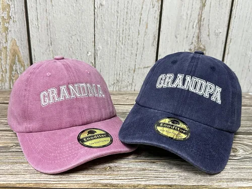 Vista 22 de Sombreros bordados para tío tía, abuelo, abuela, mamá, mini