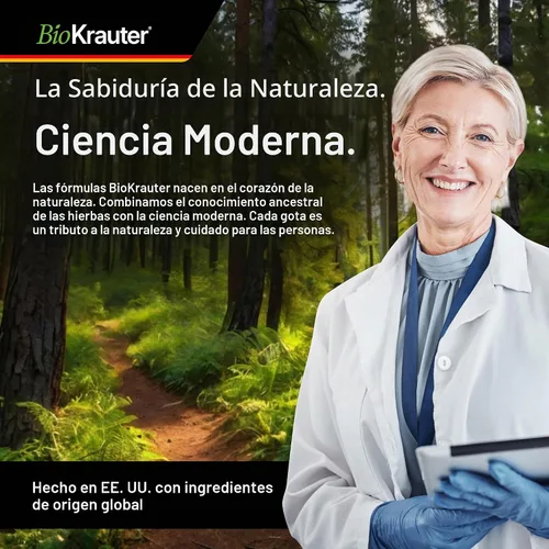 Vista 3 de BIO KRAUTER - Tintura de bayas de espino para soporte circulatorio, 4 onzas líquidas