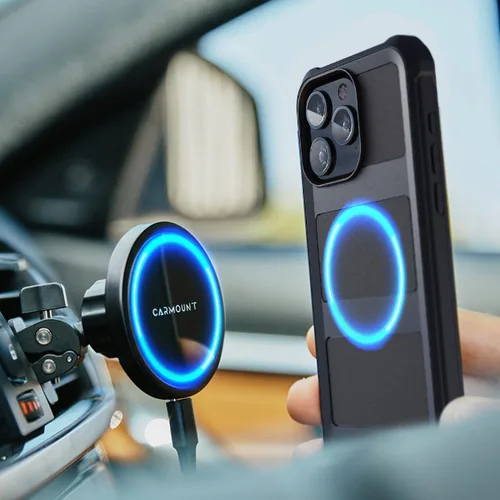 Vista 4 de Encased Falcon Armor - Funda diseñada para iPhone 15 Pro con funda de clip para cinturón, funda ultra protectora a prueba de golpes