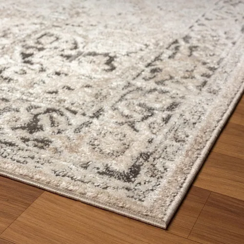 Vista 9 de LUXE WEAVERS Alfombra marroquí floral vintage beige 3x9