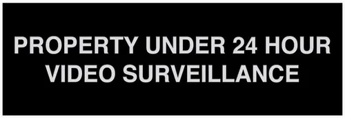 Vista 25 de Signs ByLITA Basic Property - Señal de video bajo vigilancia (24 horas), tamaño pequeño