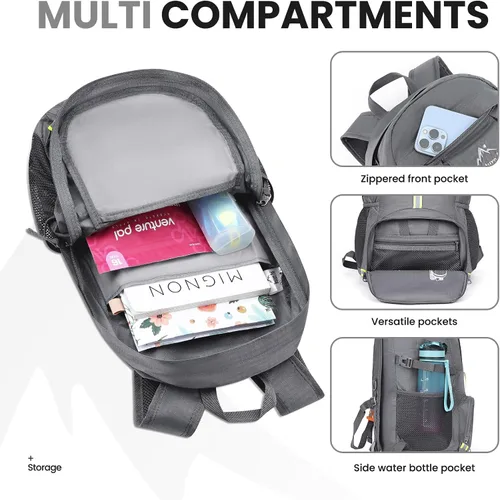 Vista 35 de Venture Pal 35L Ultraligero Ligero Plegable Plegable Viaje Camping Senderismo Deportes al aire libre Mochila Daypack