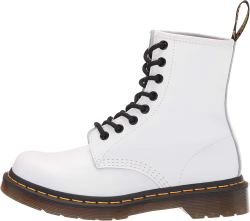 Vista 8 de Dr. Martens - Botas de moda con agujetas para mujer., blanco, 7