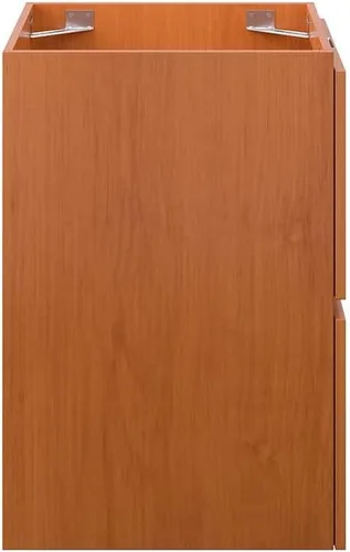 Vista 3 de Modway Mueble de tocador de baño de montaje en pared, lavabo no incluido, 18 pulgadas, nogal cereza