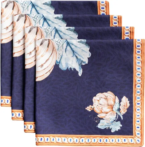 Vista 132 de Maison d' Hermine Juego de 4 servilletas de tela 100% algodón, suaves y duraderas, servilletas cuadradas reutilizables para uso diario, lavables