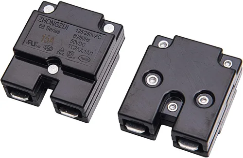 Vista 2 de weelye 2 unids 15A 125/250Vac 50Vdc relé de reinicio automático interruptor térmico disyuntor protector de sobrecarga de corriente para niños montar