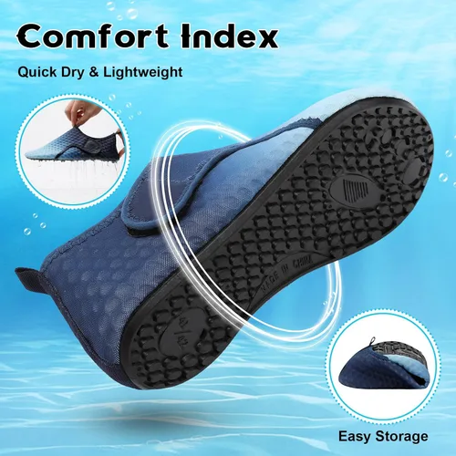 Vista 5 de Scurtain Zapatos de agua descalzos para mujeres y hombres, calcetines acuáticos de secado rápido para la playa, sandalias de verano