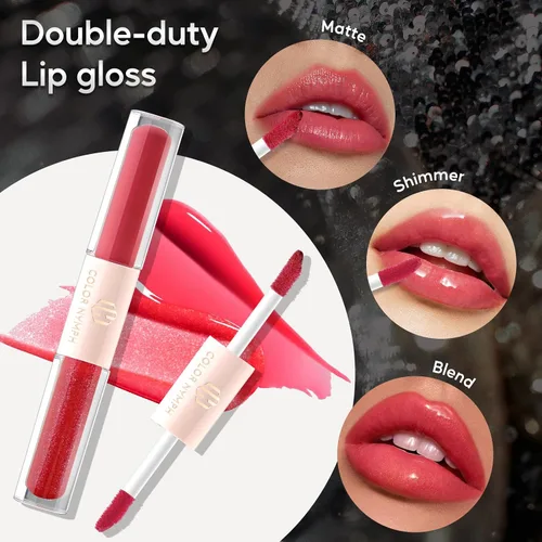 Vista 7 de Color Nymph Kit de maquillaje todo en uno para mujeres y niñas, juego de regalo de cosméticos con bolsa de hombro de lentejuelas, incluye paleta