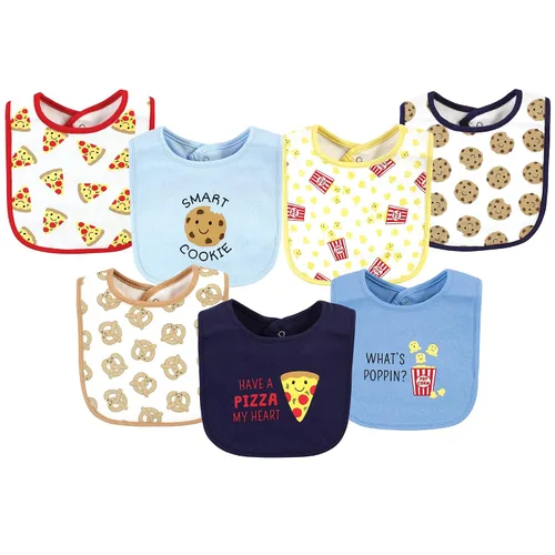 Vista 15 de Hudson Baby Baberos unisex de algodón para bebé, nube rosa, talla única (paquete de 2)