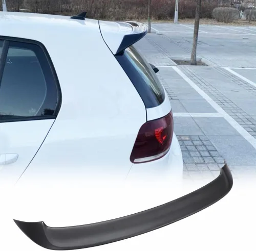 Vista 9 de Alerón de techo de fibra de carbono real para Volkswagen VW Golf 6 GTI y R