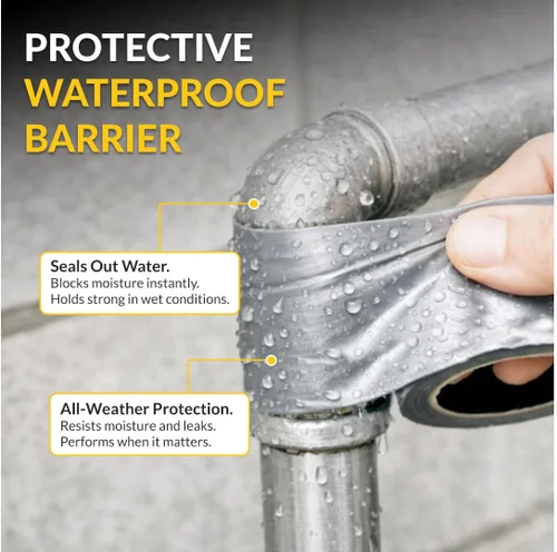 Vista 29 de Brixwell Cinta adhesiva impermeable, 1-7/8" de ancho, 60 yardas