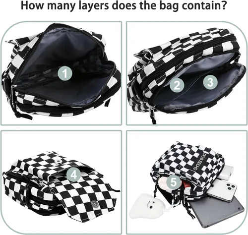 Vista 2 de DOB SECHS Bolso bandolera pequeño para mujer, bolso de hombro