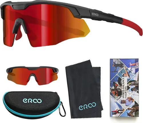 Vista 5 de Gafas de sol de béisbol pequeñas envolventes para jóvenes, niños y mujeres, para correr, ciclismo, deportes al aire libre