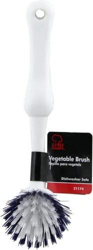 Vista 2 de Chef Craft Select - Cepillo para verduras y sartenes, 9.5 pulgadas, color blanco