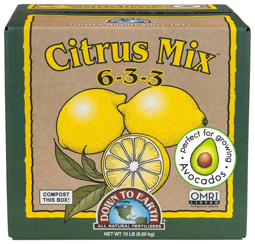 Vista 10 de Down To Earth All Natural Fertilizers Mezcla orgánica de cítricos - Alimento vegetal para limones, limas, naranjas y aguacates 6-3-3, 1 lb