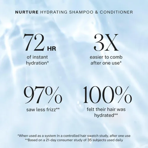 Vista 4 de JVN Nurture - Acondicionador hidratante, 10 onzas líquidas, desenreda y suaviza el cabello, acondicionador hidratante y nutritivo profundamente