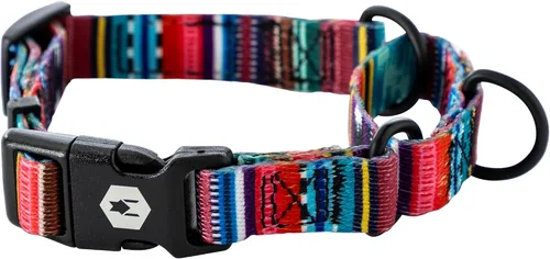 Vista 19 de Wolfgang - Collar de perro Martingala resistente con hebilla de nailon de liberación rápida para caminar y entrenar, estampado BrookTrout, grande