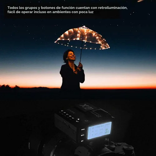 Vista 4 de Godox Disparador de flash inalámbrico X2T-S compatible con cámara Sony, conexión Bluetooth, control de aplicación, transmisor HSS 1/8000s para Godox