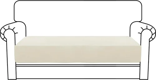 Vista 104 de MAXIJIN Fundas de cojín elásticas de terciopelo para sofá, funda de cojín suave de repuesto para sofá de dos plazas, protector de asiento