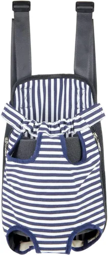 Vista 9 de Mochila ajustable para mascotas, transportador para perros, cachorros y gatos para viajes, senderismo y automóvil, transportador frontal y mochila