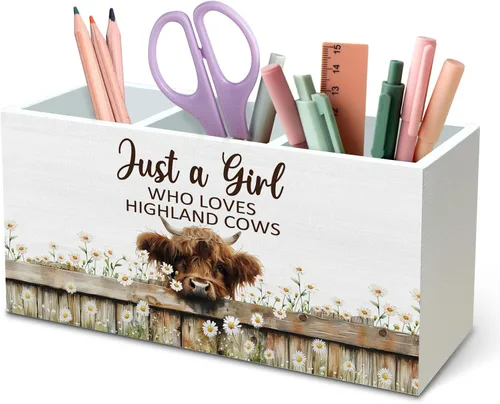 Vista 28 de DILSJ Organizador inspirador de 2 compartimentos para lápices, organizador para escritorio, amantes de los pollos regalos para mujeres, Live Like