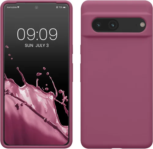Vista 54 de kwmobile Funda compatible con Google Pixel 7 - Funda de silicona TPU con acabado suave - Piedra antigua