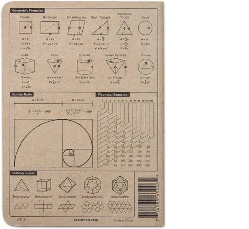 Vista 29 de KOALA TOOLS Mini cuaderno de papel cuadriculado 5" x 7", 60 pp. - Juego de cuadernos de campo cuadriculado, cuadrícula y gráficos - Para uso