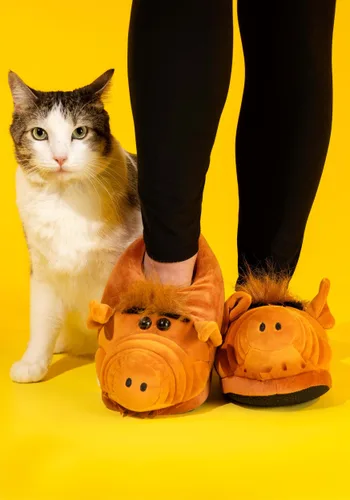 Vista 2 de Pantuflas de Peluche Alf para Adultos Multicolor
