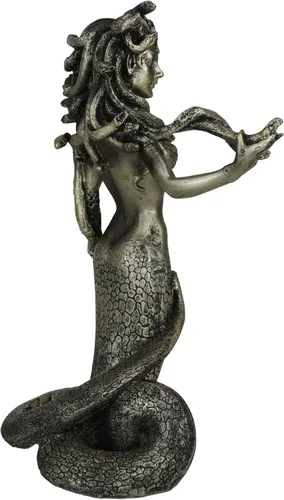 Vista 6 de Ebros Mitología griega El hechizo seductor de Medusa Estatua de 8 pulgadas de alto tentación de la diosa demoníaca Medusa Gorgonic Sister Figurine