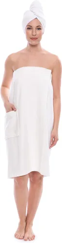 Vista 11 de Texere juego de toallas envolventes tipo Spa para mujer: regalos de lujo para ella, S/ M, Rosa (Barely Pink)