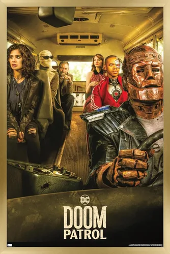 Vista 14 de Trends International DC Comics TV Doom Patrol - Póster de pared de una hoja de autobús, 22.4 pulgadas de largo x 14.7 pulgadas, versión enmarcada