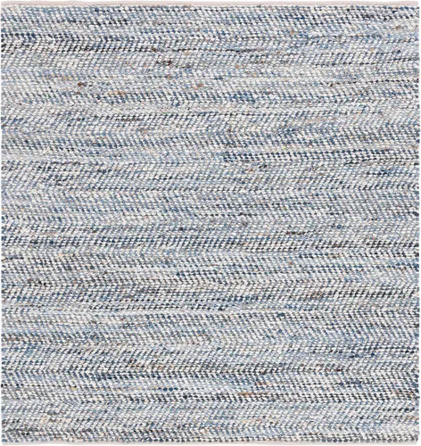 Vista 13 de SAFAVIEH Natura Collection - Alfombra de pasillo, 2 pies 3 pulgadas x 7 pies, azul y marfil, lana y algodón, ideal para dormitorio, vestíbulo