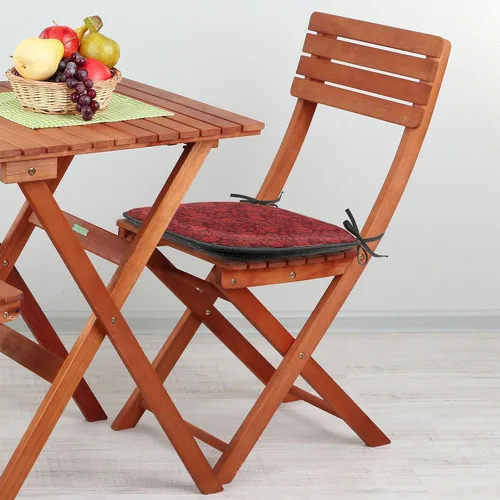 Vista 2 de Ambesonne Cojín de asiento para silla de flores, detalles florales con hojas y remolinos, estampado artístico romántico y vívido y vibrante