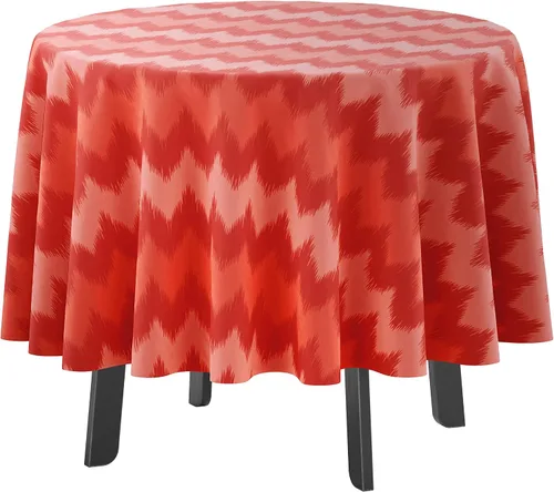 Vista 19 de Mantel redondo para interior/exterior de 58 pulgadas, mantel redondo impermeable para patio, manteles para mesa circular de primavera/verano